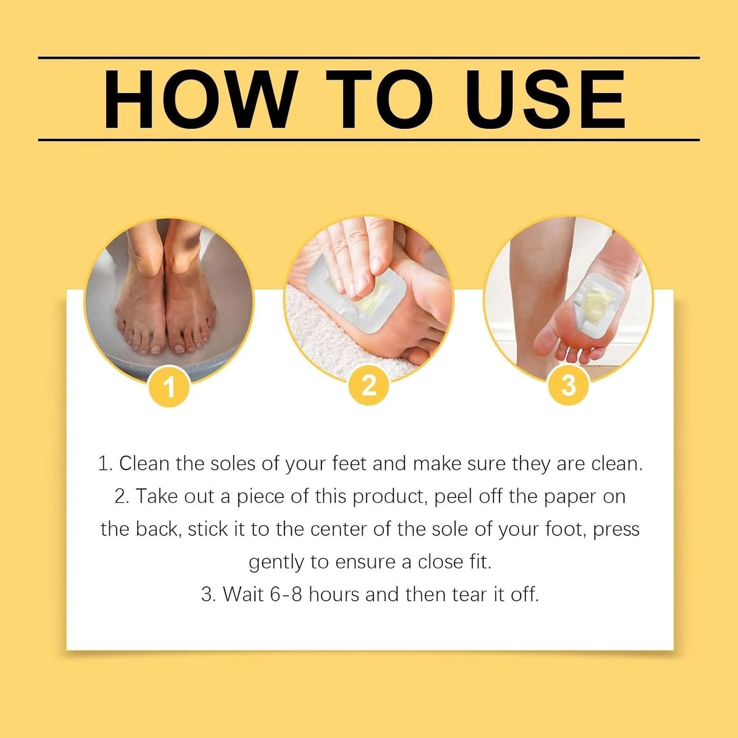 🐝 Bee Venom Pain Relief & Detox Foot Patches