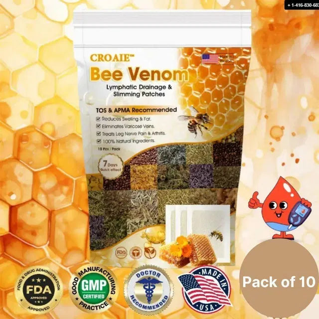 🐝 Bee Venom Pain Relief & Detox Foot Patches